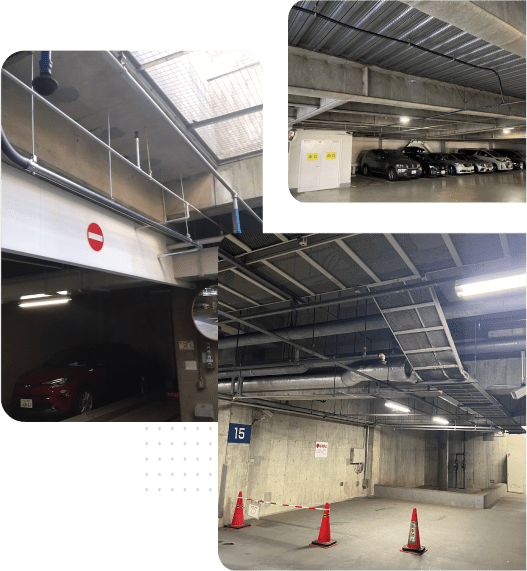 ラックでの配線イメージ