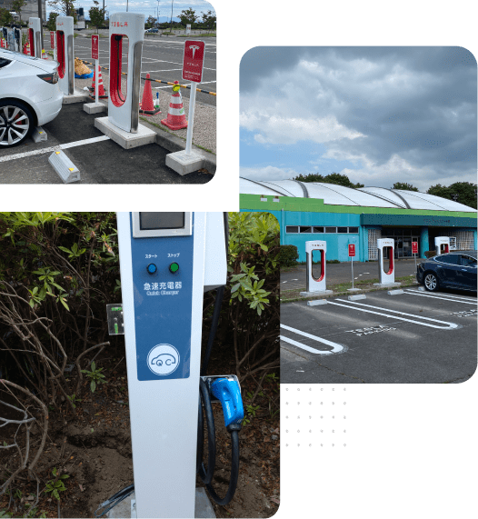 急速充電器の設置イメージ